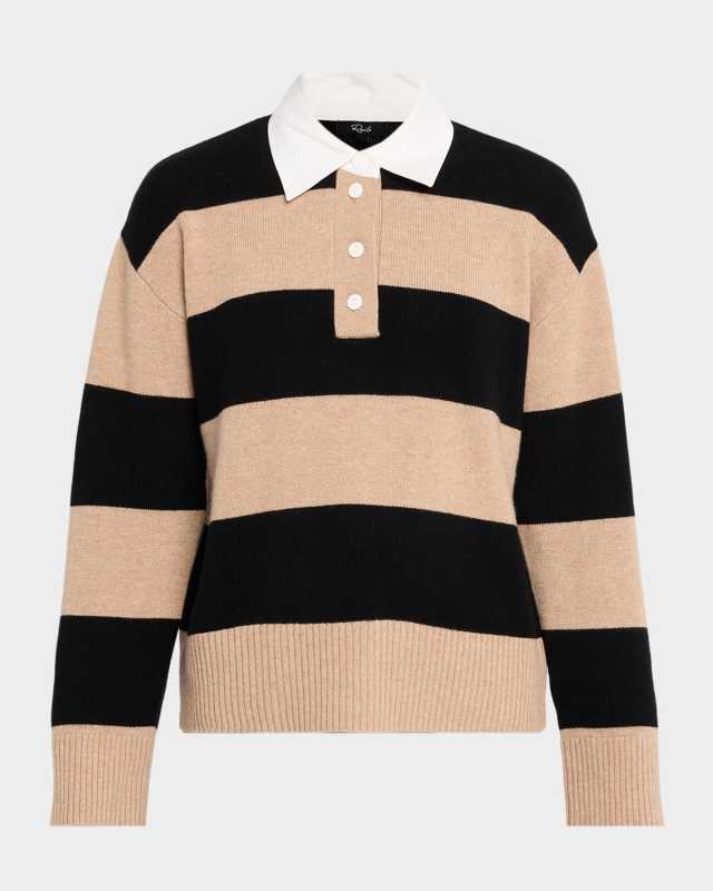 Paxton Cashmere-Blend Rugby Sweat